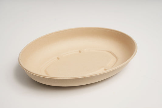 Sugarcane Oval Bowl | 26oz Brown | 300 count